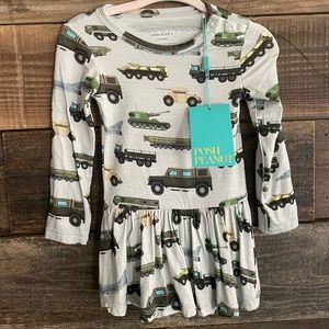 Posh Peanut skirted onesie